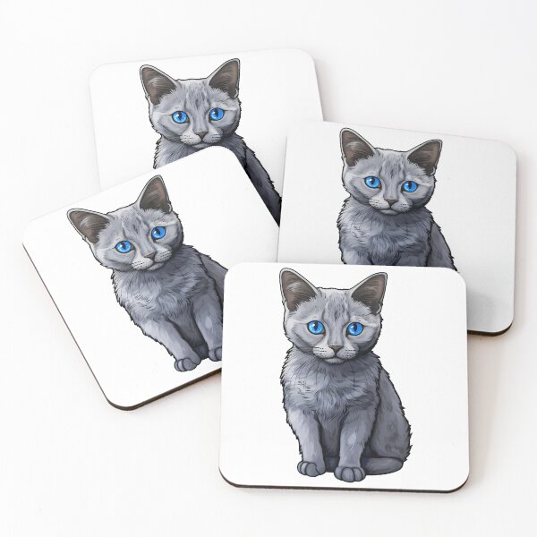 Item preview, Russian Blue Tranquility Feline Artistry designed and sold by meganohm.