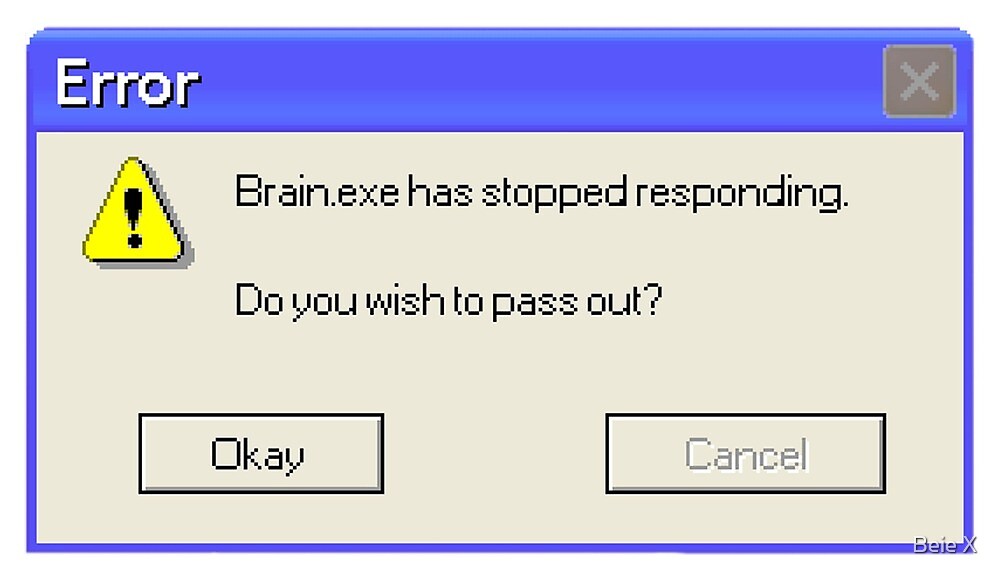 Brain.exe Has Stopped Working Png - bmp-cyber