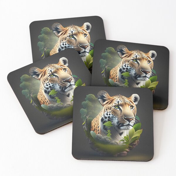 Item preview, Majestic Leopard Amidst Lush Greenery designed and sold by BrandBespoke.