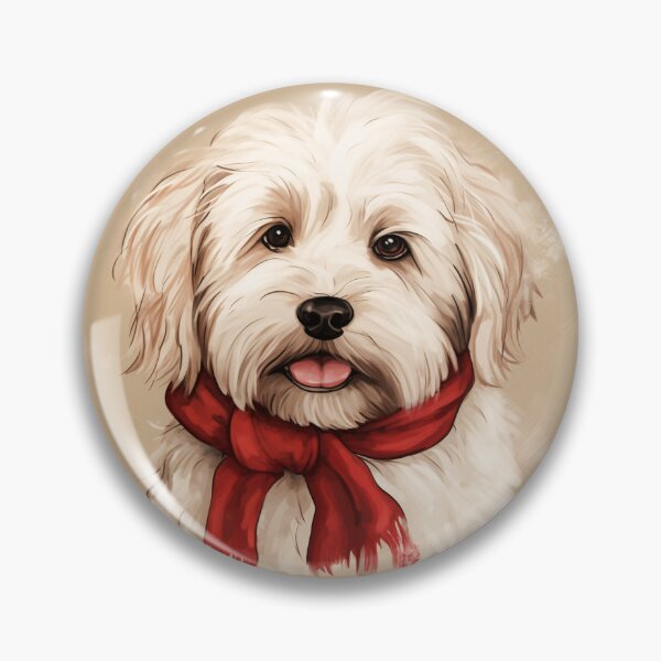 Item preview, Coton de Tulear Christmas Plaid Watercolor designed and sold by rafaeltto.