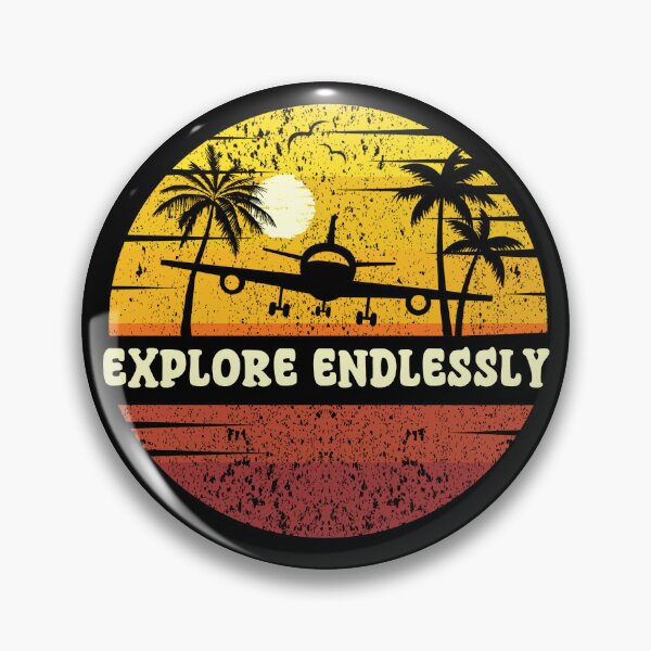 Item preview, EXPLORE ENDLESSLY:  Vintage Beach Vibes - Retro Sunrise Design - Fueled By Travel designed and sold by Sun Sand & Sea Art.
