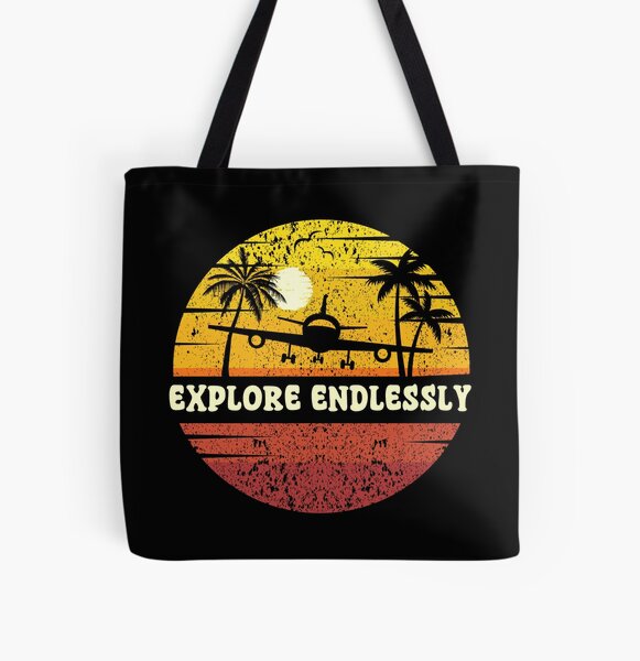 Item preview, EXPLORE ENDLESSLY:  Vintage Beach Vibes - Retro Sunrise Design - Fueled By Travel designed and sold by Sun Sand & Sea Art.