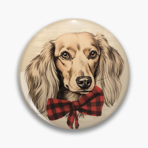 Artikelvorschau, Cream Dachshund Christmas Plaid Watercolor entworfen und verkauft von rafaeltto.