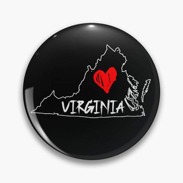Artikelvorschau, Karte des Bundesstaates Virginia entworfen und verkauft von VolpePixelArts.