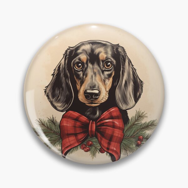 Artikelvorschau, Dachshund Christmas Plaid Watercolor entworfen und verkauft von rafaeltto.