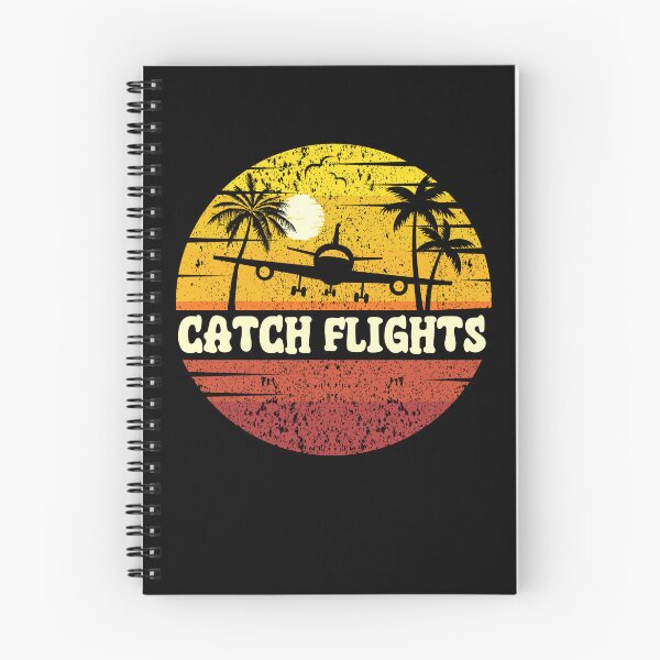 Item preview, CATCH FLIGHTS:  Vintage Beach Vibes - Retro Sunrise Design - Fueled By Travel designed and sold by Sun Sand & Sea Art.