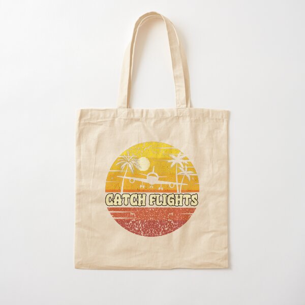 Item preview, CATCH FLIGHTS:  Vintage Beach Vibes - Retro Sunrise Design - Fueled By Travel designed and sold by Sun Sand & Sea Art.