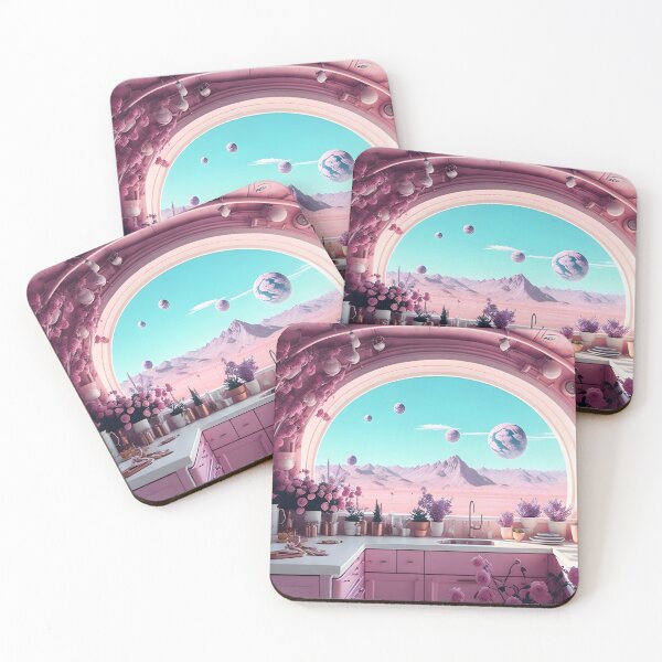 Item preview, Futuristic Floral Kitchen, AI Art, AESTHETIC designed and sold by avis-aesthetic.