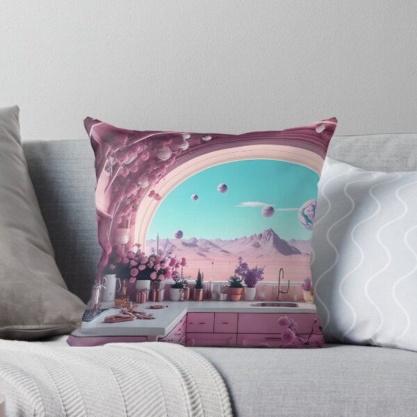 Item preview, Futuristic Floral Kitchen, AI Art, AESTHETIC designed and sold by avis-aesthetic.