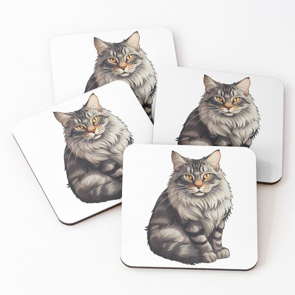 Item preview, Maine Coon Marvel Watercolor Whisker Wonders designed and sold by meganohm.