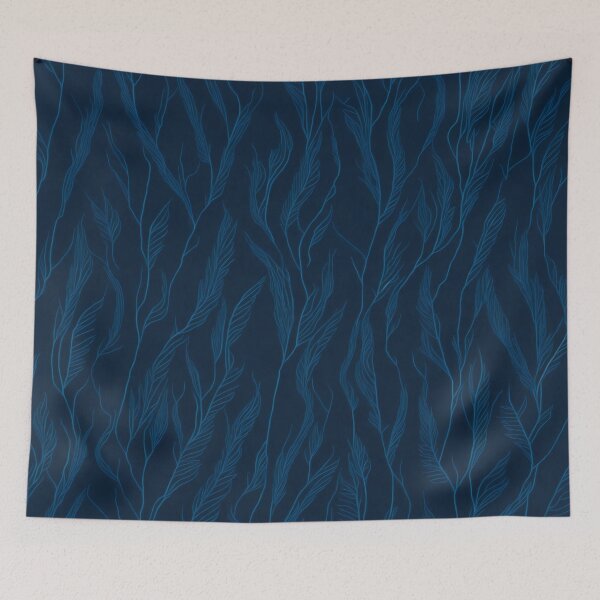 Item preview, Marine Mystery: Blue Algae Pattern designed and sold by Omarupattern51.