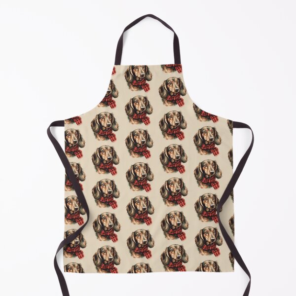 Artikelvorschau, Dachshund Christmas Plaid Watercolor entworfen und verkauft von rafaeltto.