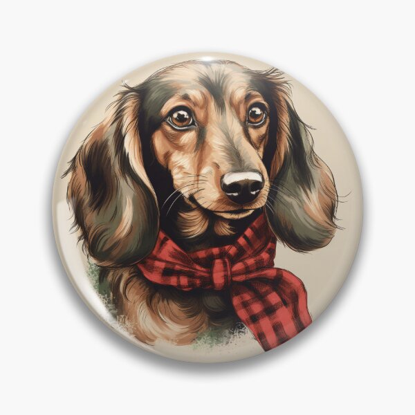 Artikelvorschau, Dachshund Christmas Plaid Watercolor entworfen und verkauft von rafaeltto.