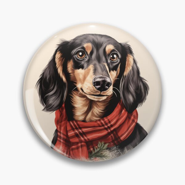 Artikelvorschau, Dachshund Christmas Plaid Watercolor entworfen und verkauft von rafaeltto.