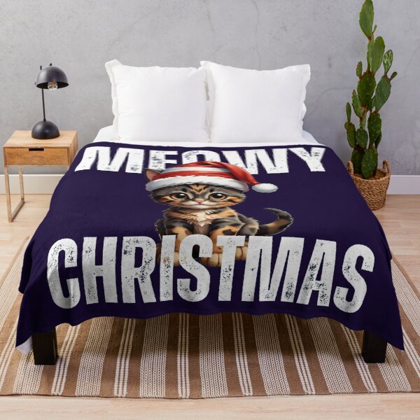 Item preview, Meowy Christmas (kitten with santa hat) designed and sold by Gilby-Designs.