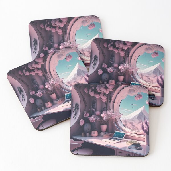Item preview, Futuristic Cozy Office Room. AI Art, floral designed and sold by avis-aesthetic.