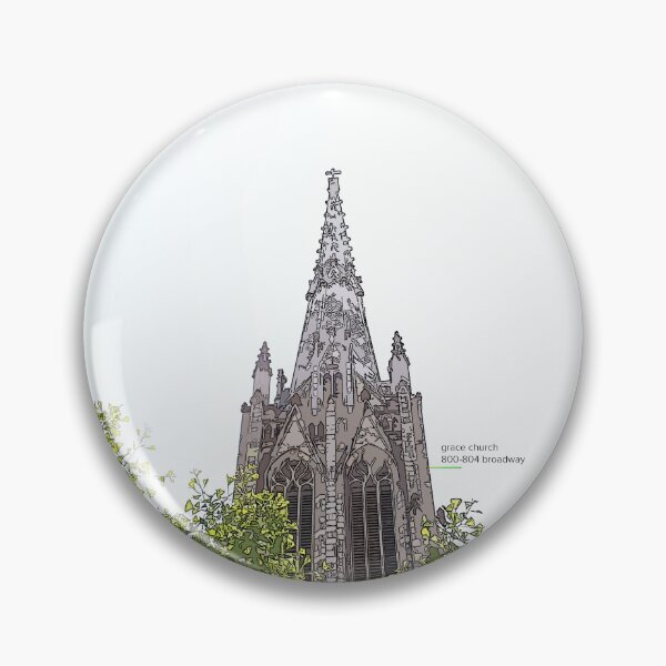 Item preview, New York City Grace Church Poster designed and sold by IvanHDesign.