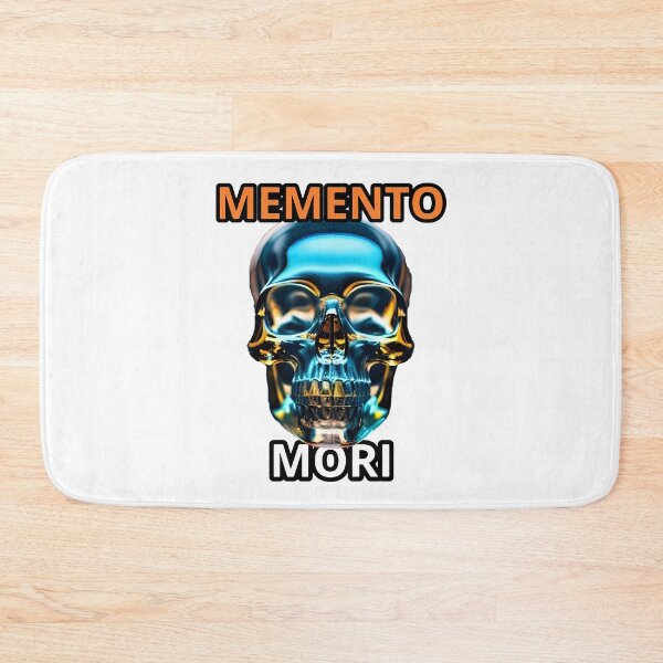 Item preview, Memento Mori, We must die skull designed and sold by Tucker Buddies.