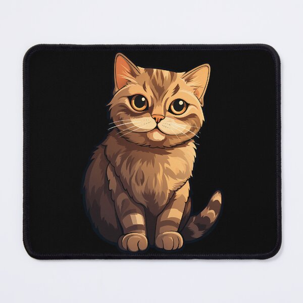 Item preview, Brown Cat Serenity: Artistic Feline Grace designed and sold by meganohm.