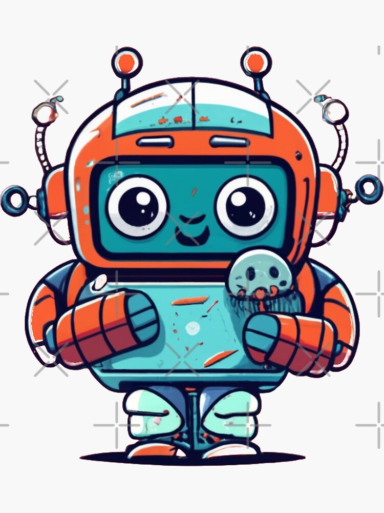 Cute Robot Cartoon