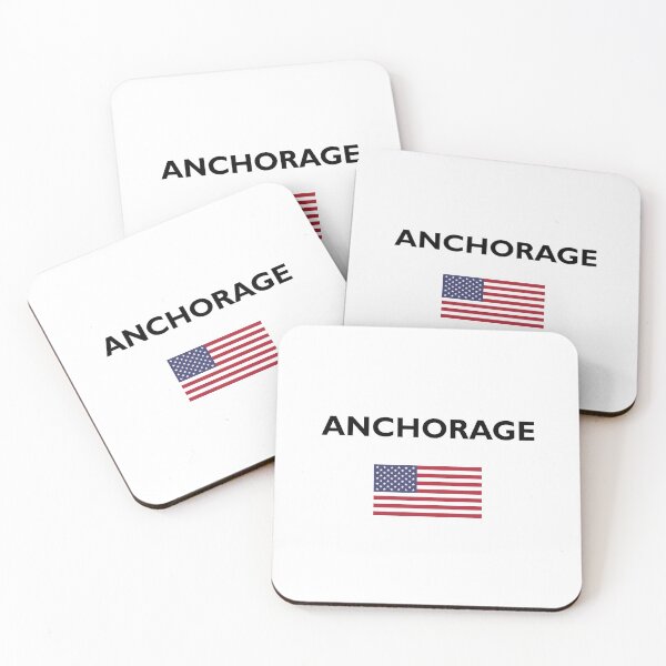 Item preview, Anchorage USA American Flag Light-Color designed and sold by TinyStarAmerica.