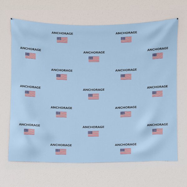 Item preview, Anchorage USA American Flag Light-Color designed and sold by TinyStarAmerica.
