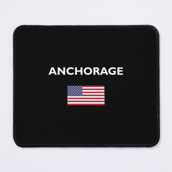 Item preview, Anchorage USA American Flag Dark Color designed and sold by TinyStarAmerica.
