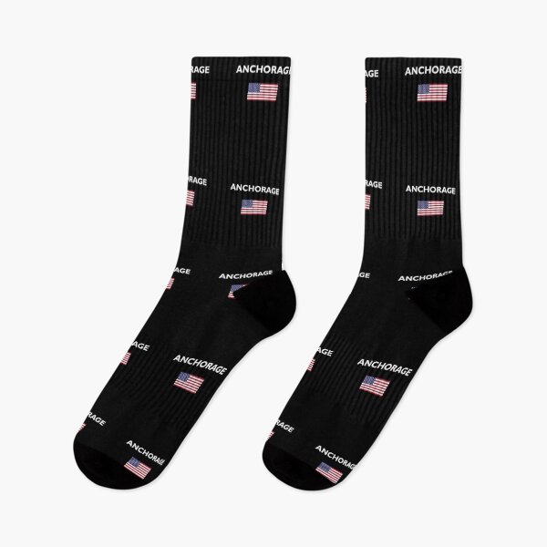Item preview, Anchorage USA American Flag Dark Color designed and sold by TinyStarAmerica.