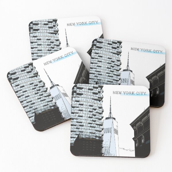 Item preview, New York City One World Trade Poster designed and sold by IvanHDesign.