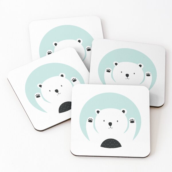 Item preview, a bear pattern, Mint background designed and sold by zzzozzo.
