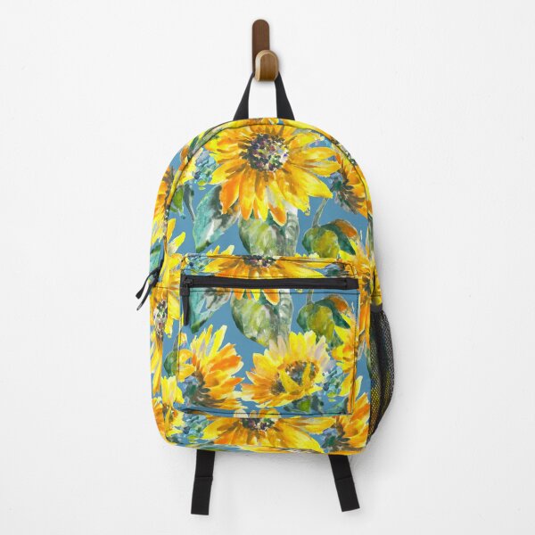 Item preview, Sunflower fantasy blue designed and sold by Alessandro Remo Mazzoni Remotextiles.