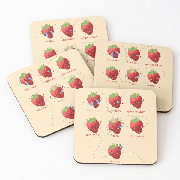 Item preview, WEEKLY STRAWBERRY MOOD designed and sold by ulricateodoro.