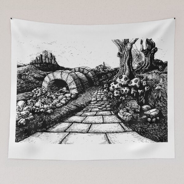 Item preview, The route to nowhere - Fairytale story book Illustration designed and sold by stephenignacio.