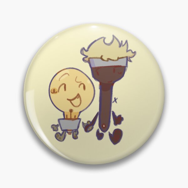 Item preview, Lightbrush pin <3 (inanimate insanity) designed and sold by XAND3R-DRAWS.