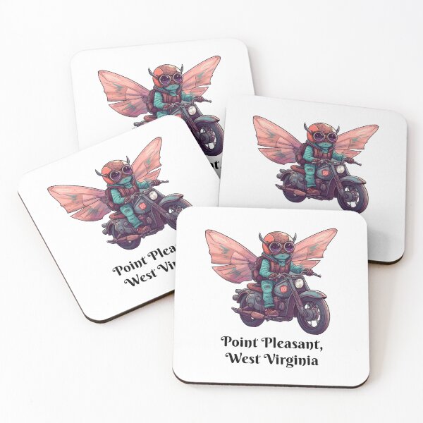 Item preview, Mothman On a motorbike designed and sold by Spellhound.