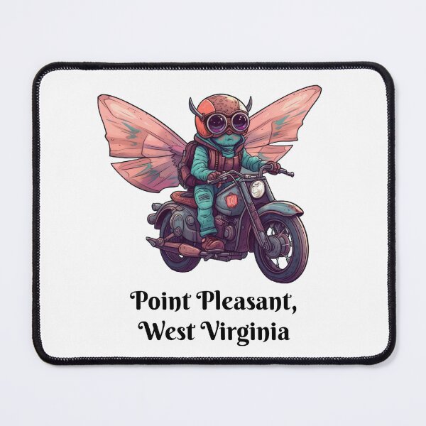 Item preview, Mothman On a motorbike designed and sold by Spellhound.