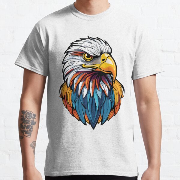 Native American Indian - Heads of man and eagle' Men's T-Shirt