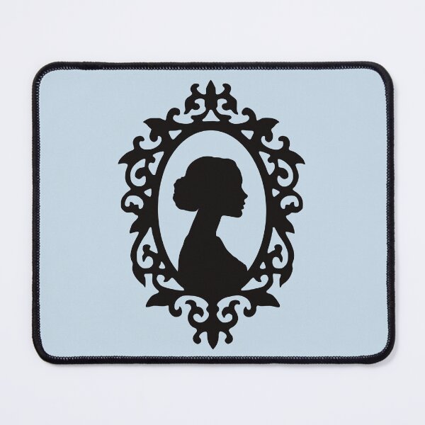 Item preview, Dark Academia Victorian Woman Profile Silhouette Frame designed and sold by Skull Fern.