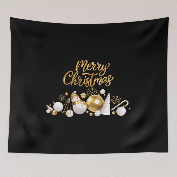 Item preview, gold merry christmas gift for friends and family designed and sold by LALALAKKOLOVE.