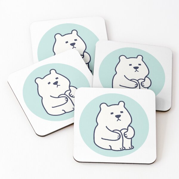 Item preview, a bear pattern, a crouching bear, Mint background designed and sold by zzzozzo.