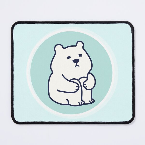 Item preview, a bear pattern, a crouching bear, Mint background designed and sold by zzzozzo.