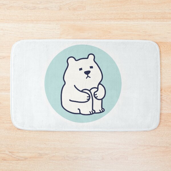 Item preview, a bear pattern, a crouching bear, Mint background designed and sold by zzzozzo.