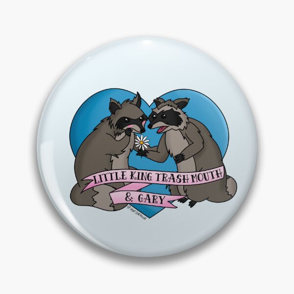 Item preview, Little King Trash Mouth & Gary Raccoons designed and sold by hofdraws.