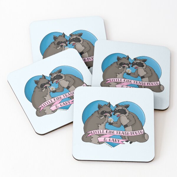 Item preview, Little King Trash Mouth & Gary Raccoons designed and sold by hofdraws.