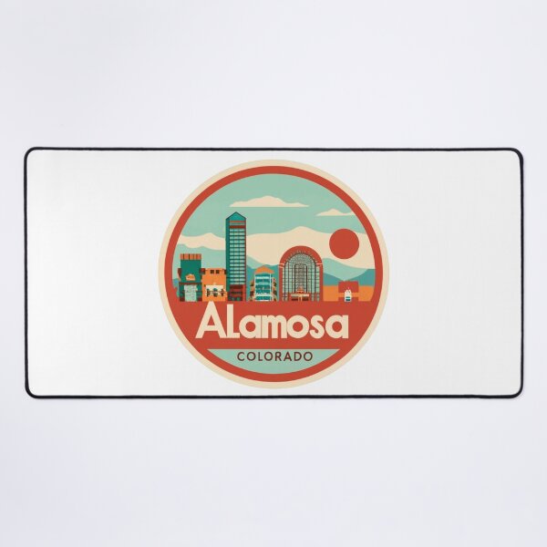 Item preview, Alamosa, Colorado | City Drawing 3 designed and sold by CircinusStore.