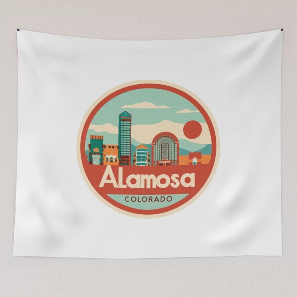 Item preview, Alamosa, Colorado | City Drawing 3 designed and sold by CircinusStore.