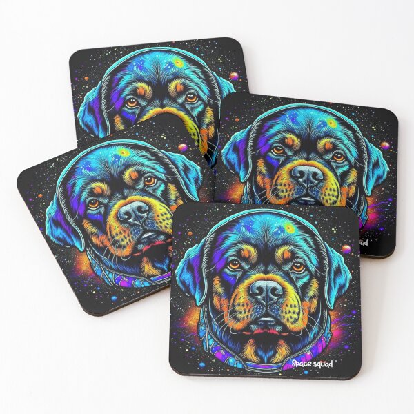 Item preview, Brave Rottweiler from the Galaxy psychedelic design designed and sold by PuppyFriend.
