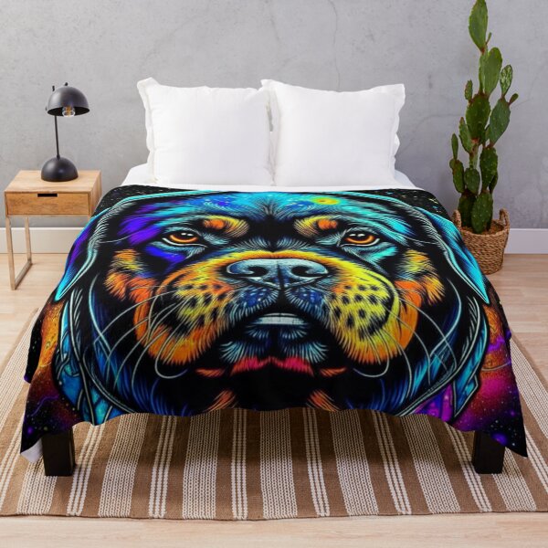 Item preview, Brave Rottweiler from the Galaxy psychedelic design designed and sold by PuppyFriend.
