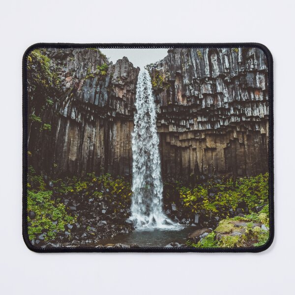 Item preview, Svartifoss waterfall, Vatnajökull National Park in Iceland designed and sold by bluedotpictures.