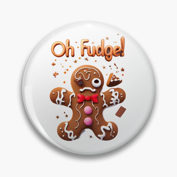 Item preview, "Oh Fudge!" - Funny gingerbread mishap designed and sold by Justin Haas.